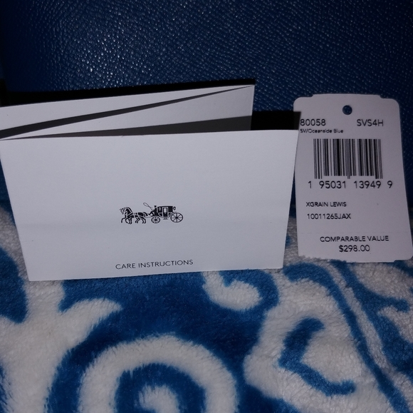 Coach Purse Teal - Picture 3 of 8